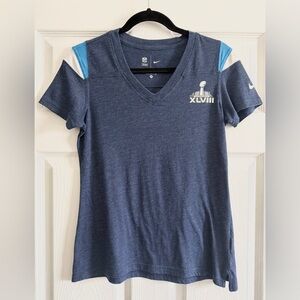 Nike Women’s NFL Blue Team with Super Bowl Logo Apparel Shirt
